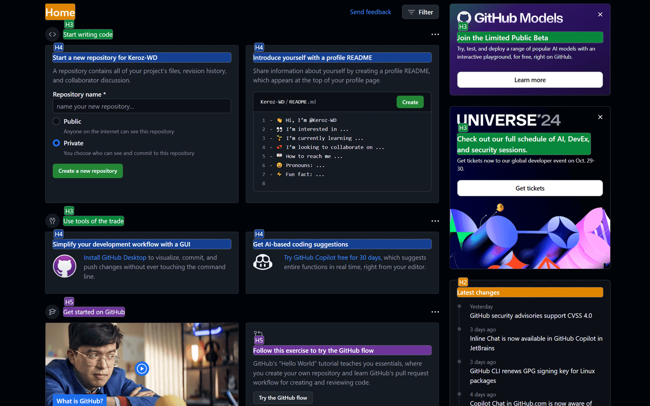 Hnspector - Inspect headings chrome谷歌浏览器插件_扩展第2张截图
