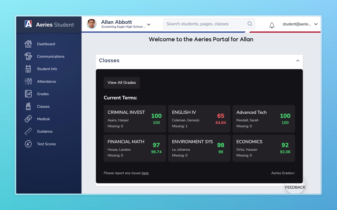 Aeries Grades+ chrome谷歌浏览器插件_扩展第5张截图