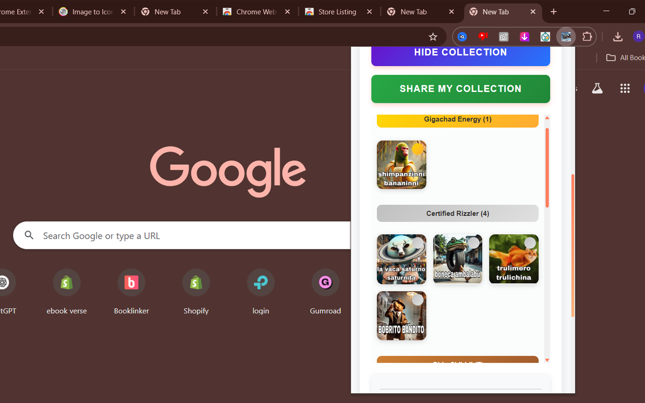 Brainrot Card Collection chrome谷歌浏览器插件_扩展第5张截图