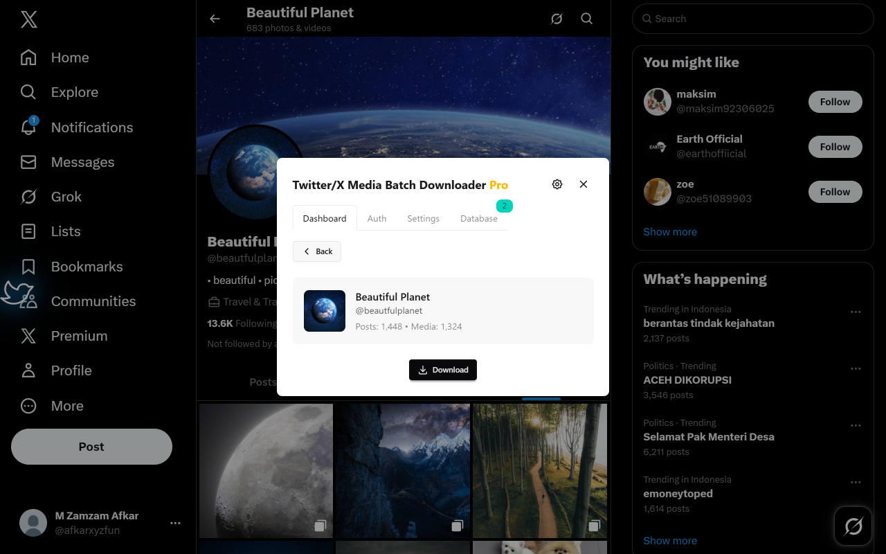 Twitter/X Media Batch Downloader Pro chrome谷歌浏览器插件_扩展第4张截图