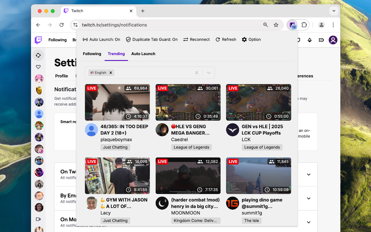 Twitch Live Chime chrome谷歌浏览器插件_扩展第2张截图