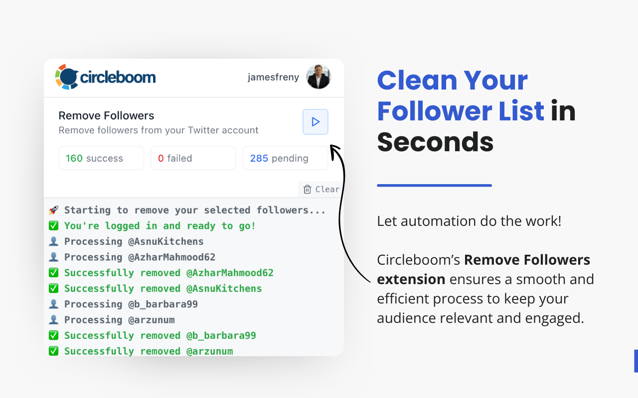 Circleboom Remove Twitter/X Followers chrome谷歌浏览器插件_扩展第4张截图