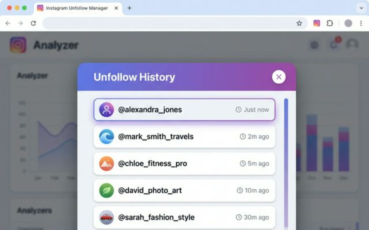 Instagram 取消关注 - 查找未关注者 chrome谷歌浏览器插件_扩展第3张截图