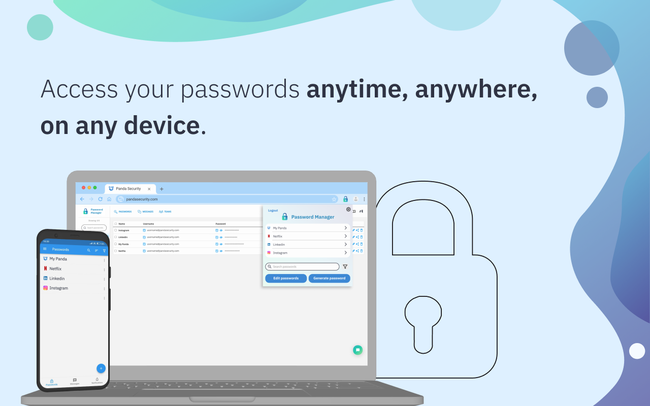 Panda Dome Password Manager chrome谷歌浏览器插件_扩展第2张截图