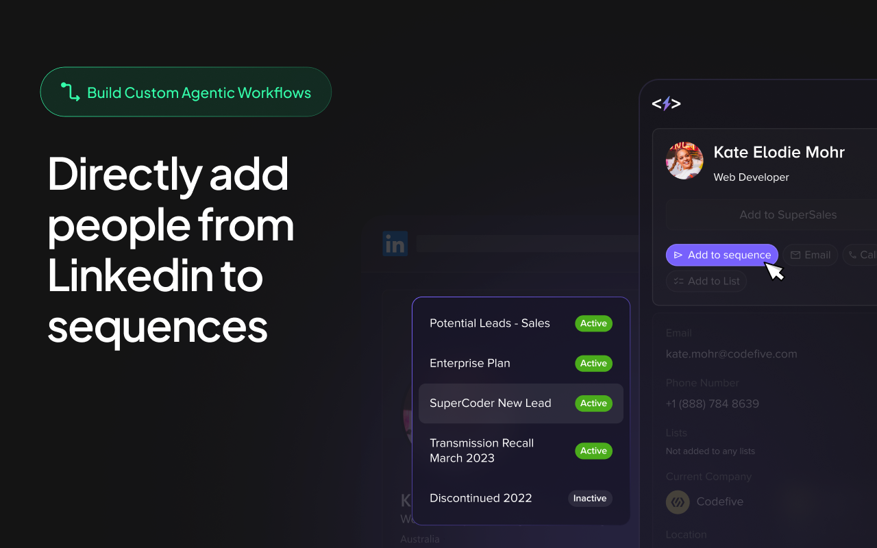 SuperAGI: Free LinkedIn Email & Phone Finder chrome谷歌浏览器插件_扩展第2张截图