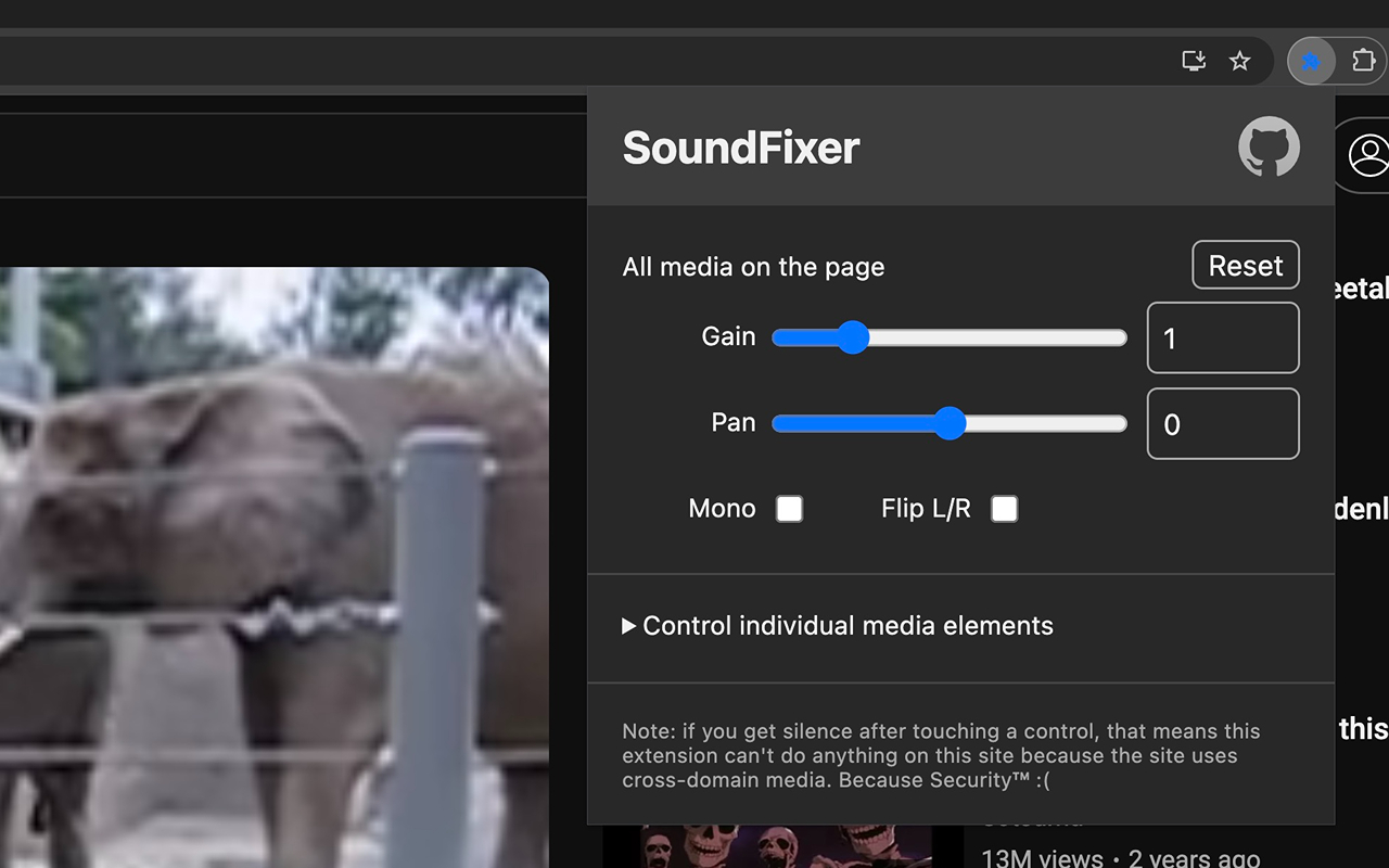 SoundFixer chrome谷歌浏览器插件_扩展第1张截图