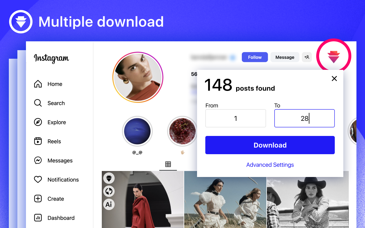 Instagram 下载器 – ToolMaster chrome谷歌浏览器插件_扩展第1张截图