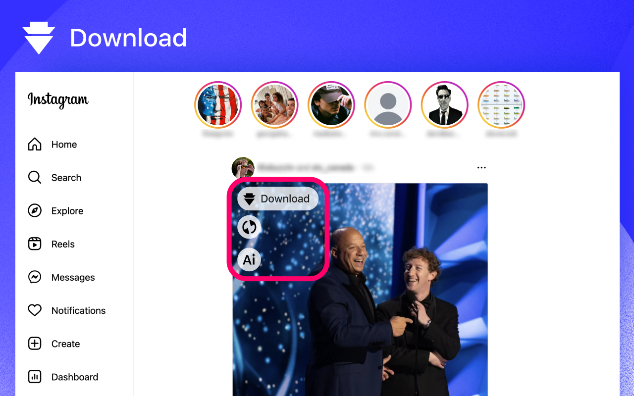 Instagram 下载器 – ToolMaster chrome谷歌浏览器插件_扩展第2张截图