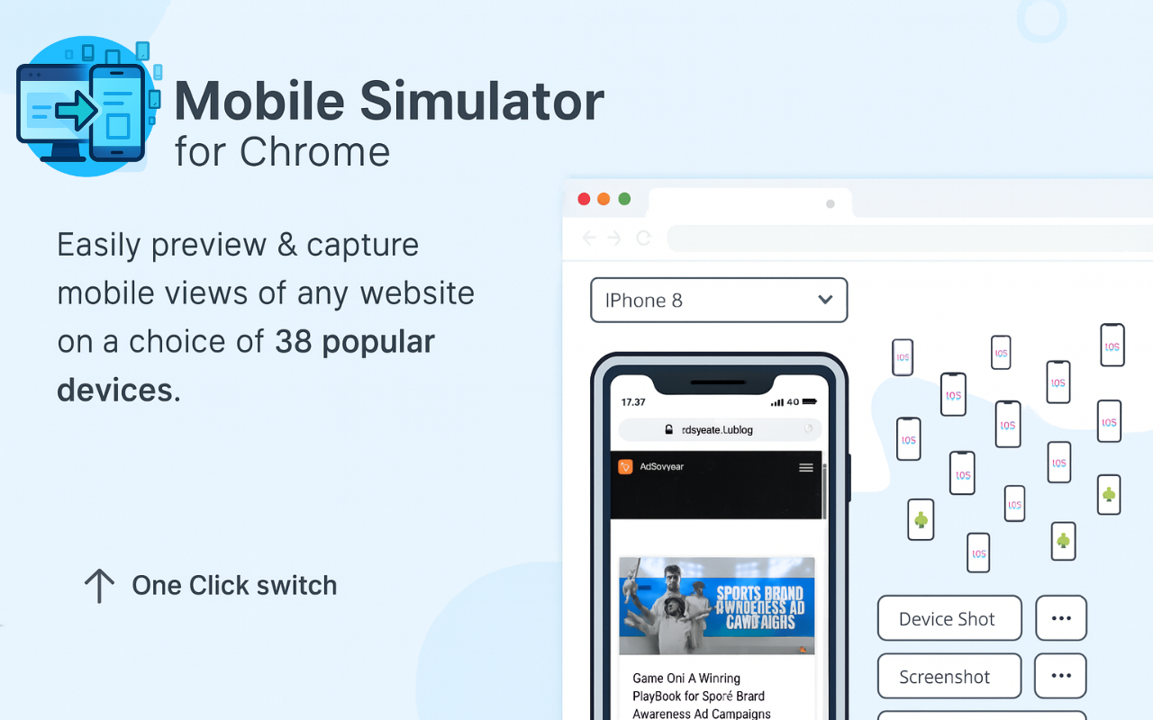 Mobile Simulator for Chrome chrome谷歌浏览器插件_扩展第1张截图