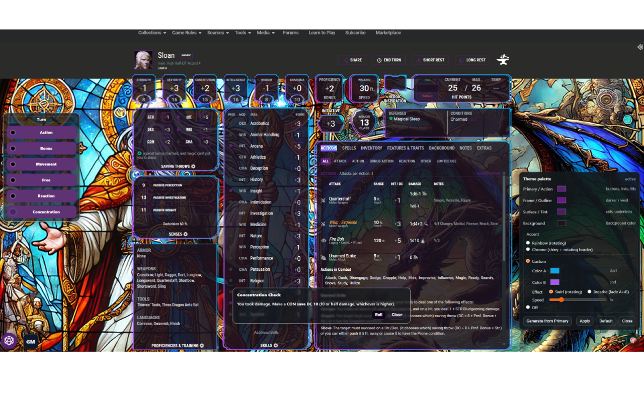 DDB - Character Sheet Overhaul chrome谷歌浏览器插件_扩展第1张截图