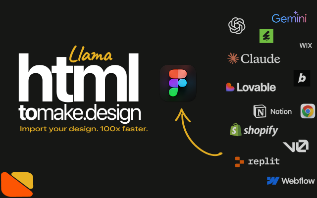 html.tomake.design (llama) chrome谷歌浏览器插件_扩展第3张截图