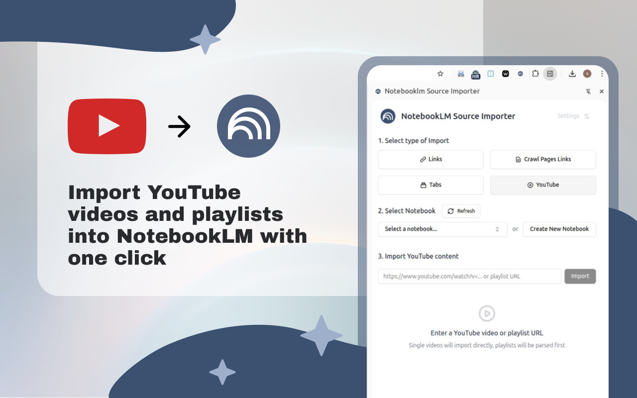 Notebooklm 源导入器 chrome谷歌浏览器插件_扩展第3张截图