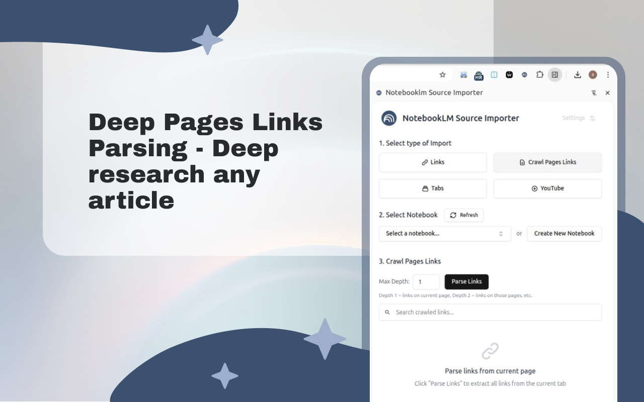 Notebooklm 源导入器 chrome谷歌浏览器插件_扩展第4张截图