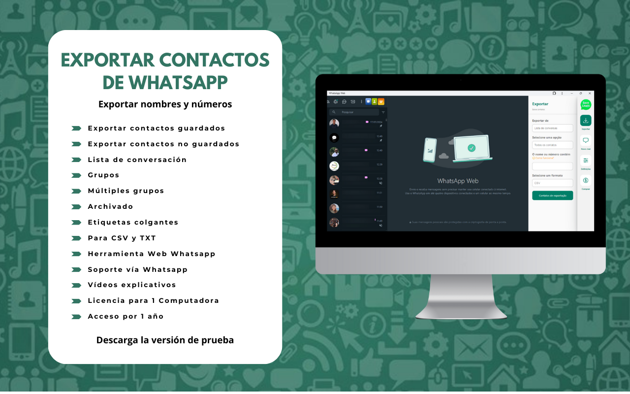 Save Leads - Exporte os contatos do Whatsapp™ chrome谷歌浏览器插件_扩展第1张截图