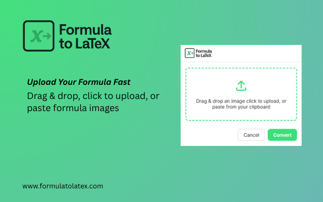 Formula to LaTeX: Convert Images to Code chrome谷歌浏览器插件_扩展第3张截图