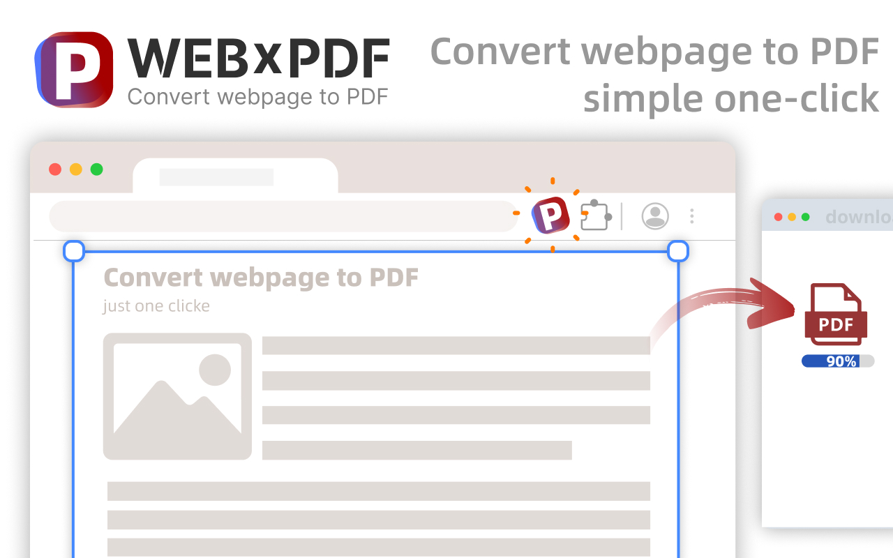 WEBxPDF：一键网页转PDF chrome谷歌浏览器插件_扩展第3张截图