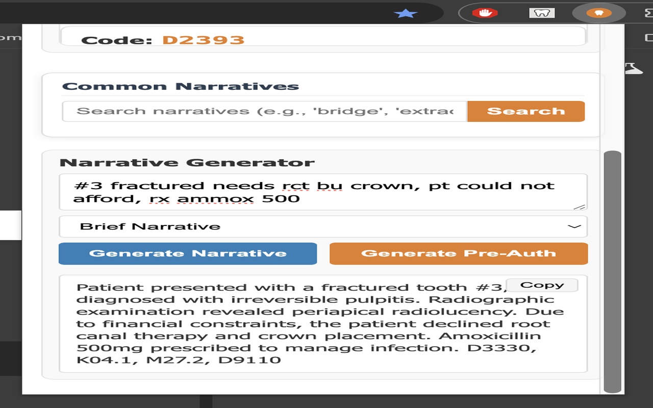 DentalCode Pro chrome谷歌浏览器插件_扩展第1张截图