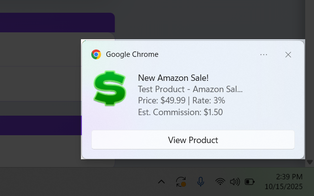 Influencer Sales Notifications (CHA-CHING!) chrome谷歌浏览器插件_扩展第2张截图