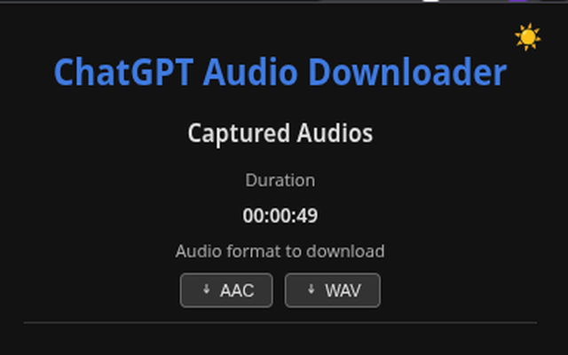 ChatGPT Audio Downloader chrome谷歌浏览器插件_扩展第5张截图
