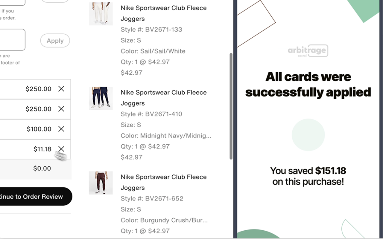 ArbitrageCard chrome谷歌浏览器插件_扩展第5张截图