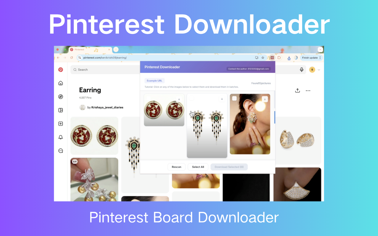 Pinterest 下载器| 保存图片、GIF与画板 chrome谷歌浏览器插件_扩展第1张截图