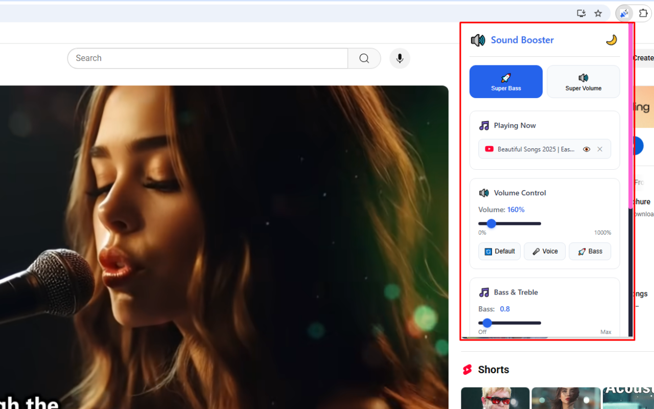 Sound Booster - 1000% up Bass & Treble chrome谷歌浏览器插件_扩展第1张截图