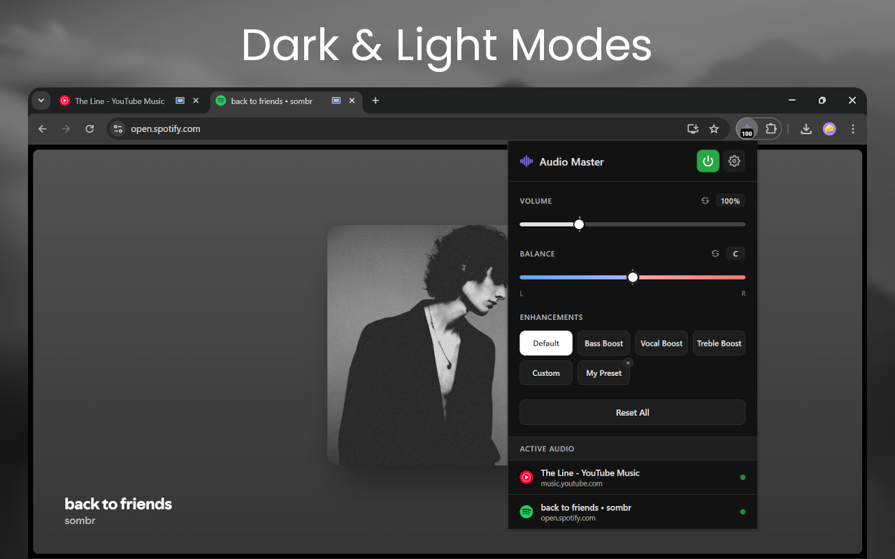 Audio Master chrome谷歌浏览器插件_扩展第1张截图