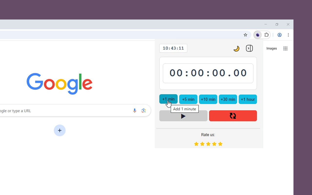 在线计时器 chrome谷歌浏览器插件_扩展第1张截图