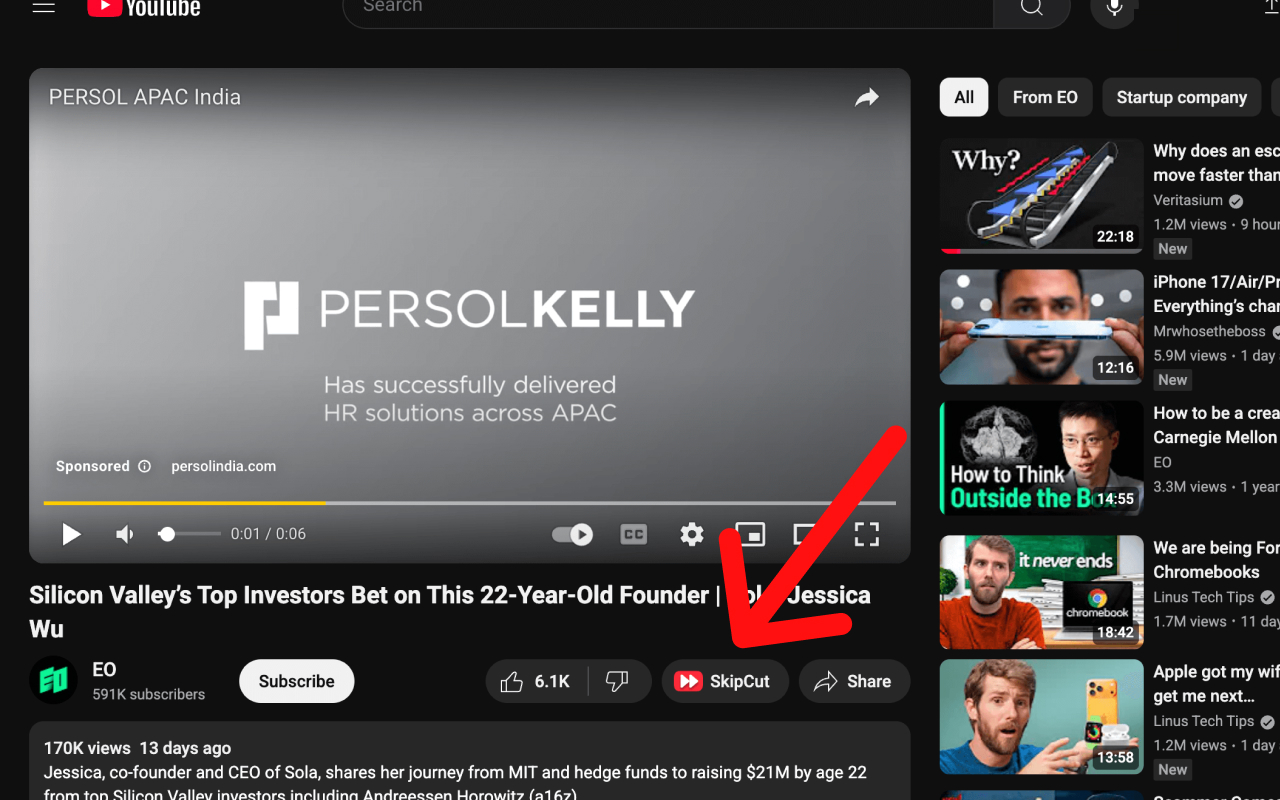 SkipCut - YouTube Ad Blocker chrome谷歌浏览器插件_扩展第2张截图
