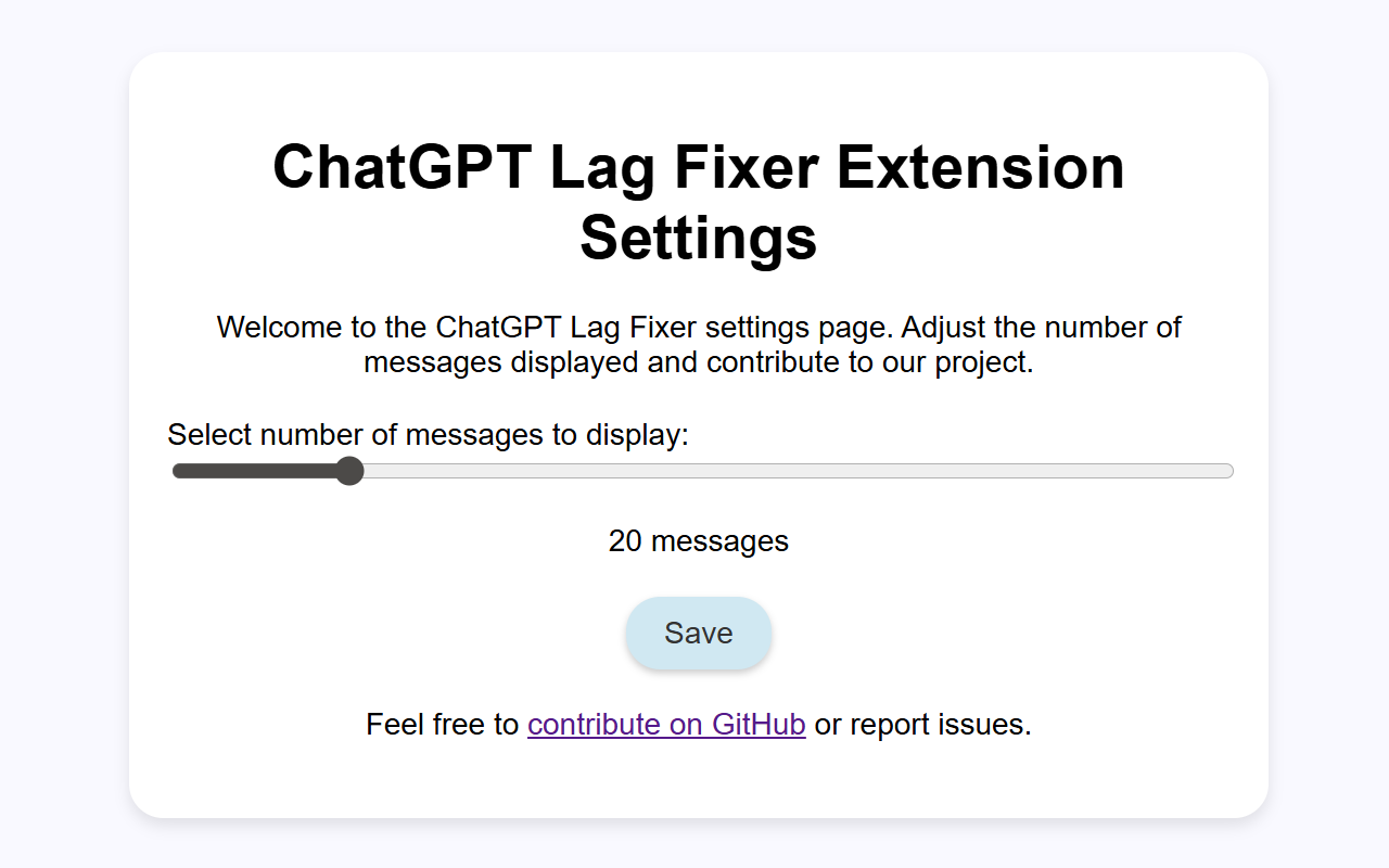 ChatGPT Lag Fixer – Auto-hide old messages in long chats chrome谷歌浏览器插件_扩展第2张截图