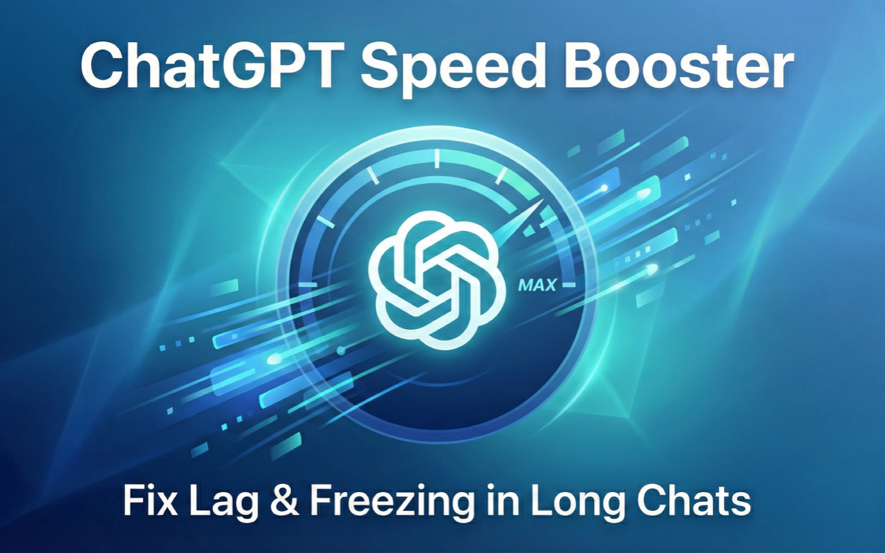 ChatGPT Speed Booster – Fix Lag & Freezing in Long Chats chrome谷歌浏览器插件_扩展第1张截图