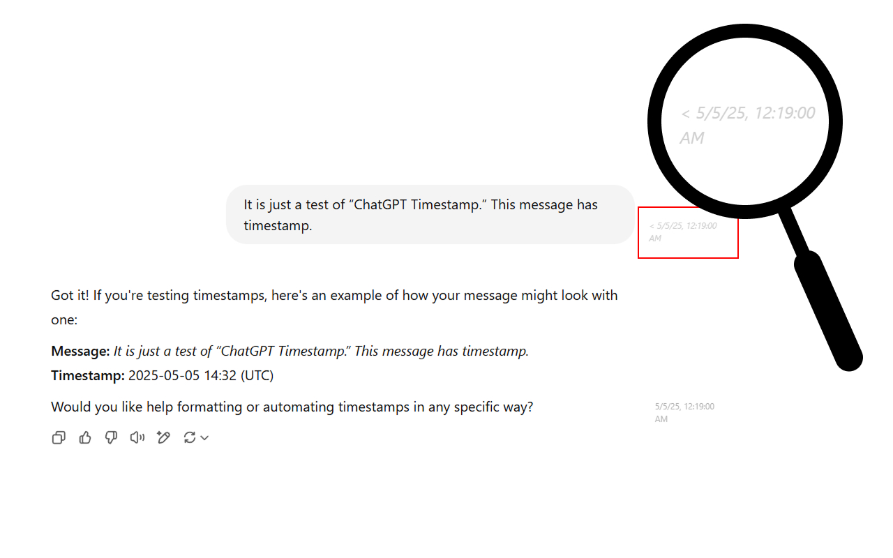ChatGPT 时间戳 chrome谷歌浏览器插件_扩展第1张截图