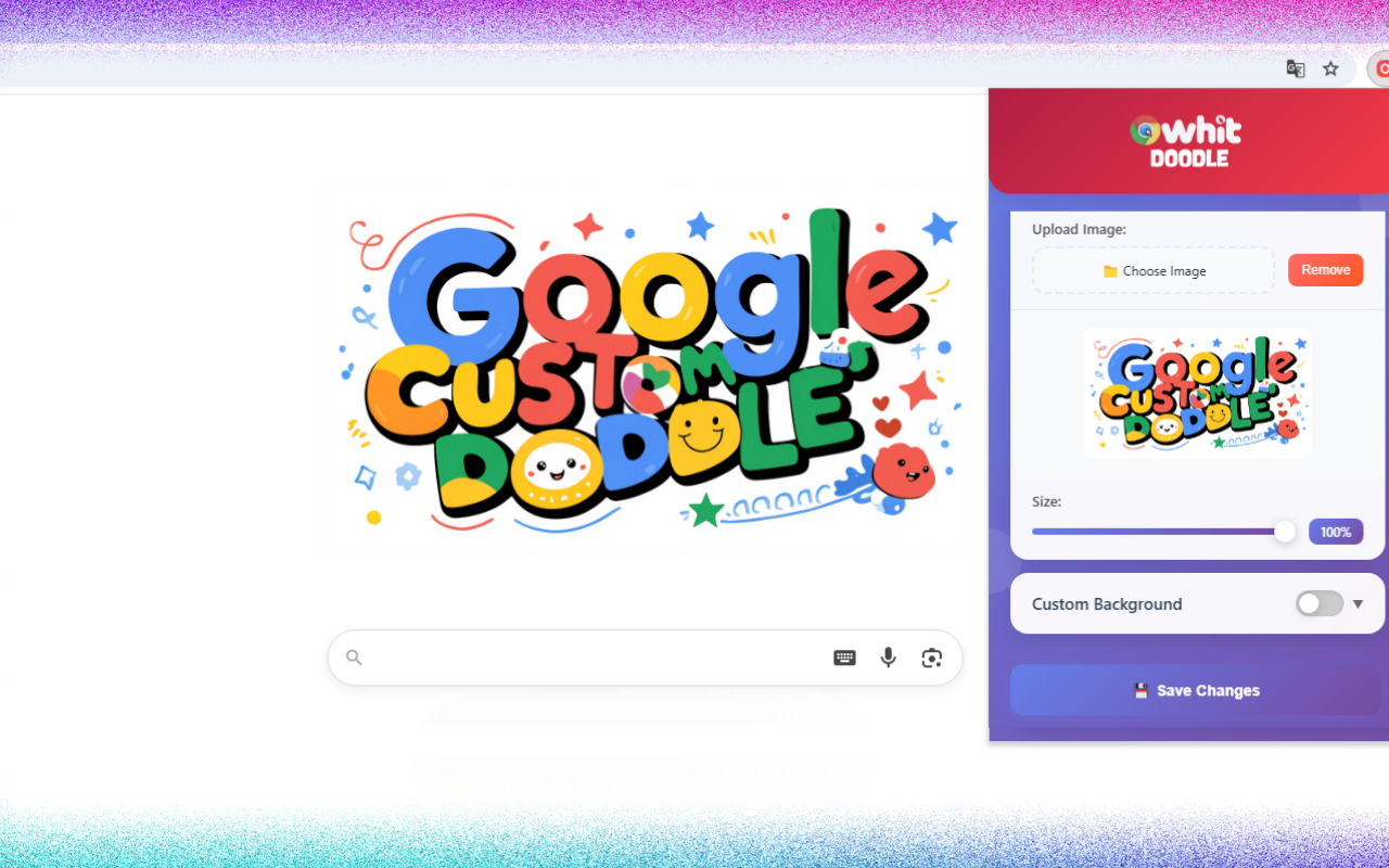 Custom Doodle for Google™ – Personalize Your Google Homepage chrome谷歌浏览器插件_扩展第4张截图
