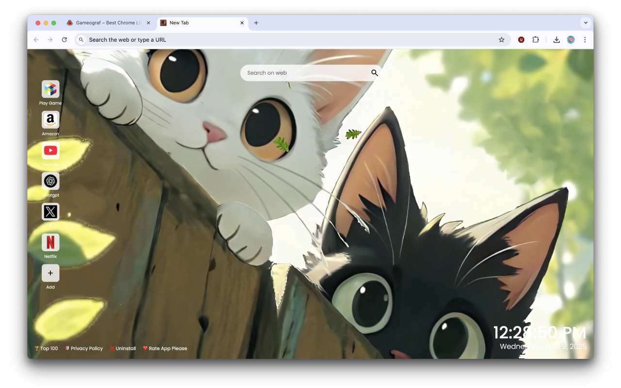 Curious Cats Live Wallpaper chrome谷歌浏览器插件_扩展第2张截图
