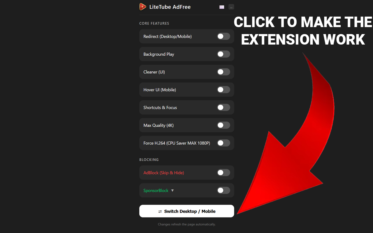 LiteTube: Fix YouTube Lag & Adblock chrome谷歌浏览器插件_扩展第2张截图