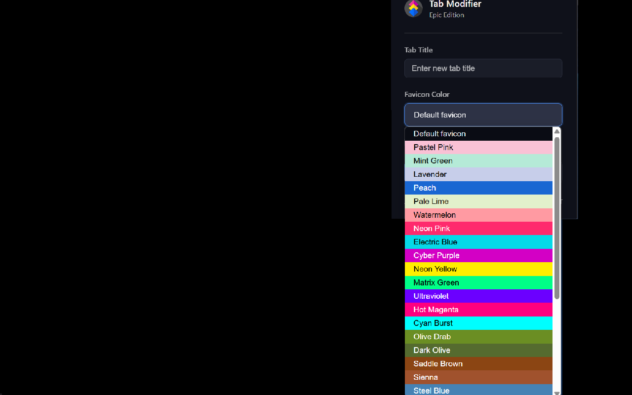 Tab Modifier chrome谷歌浏览器插件_扩展第1张截图