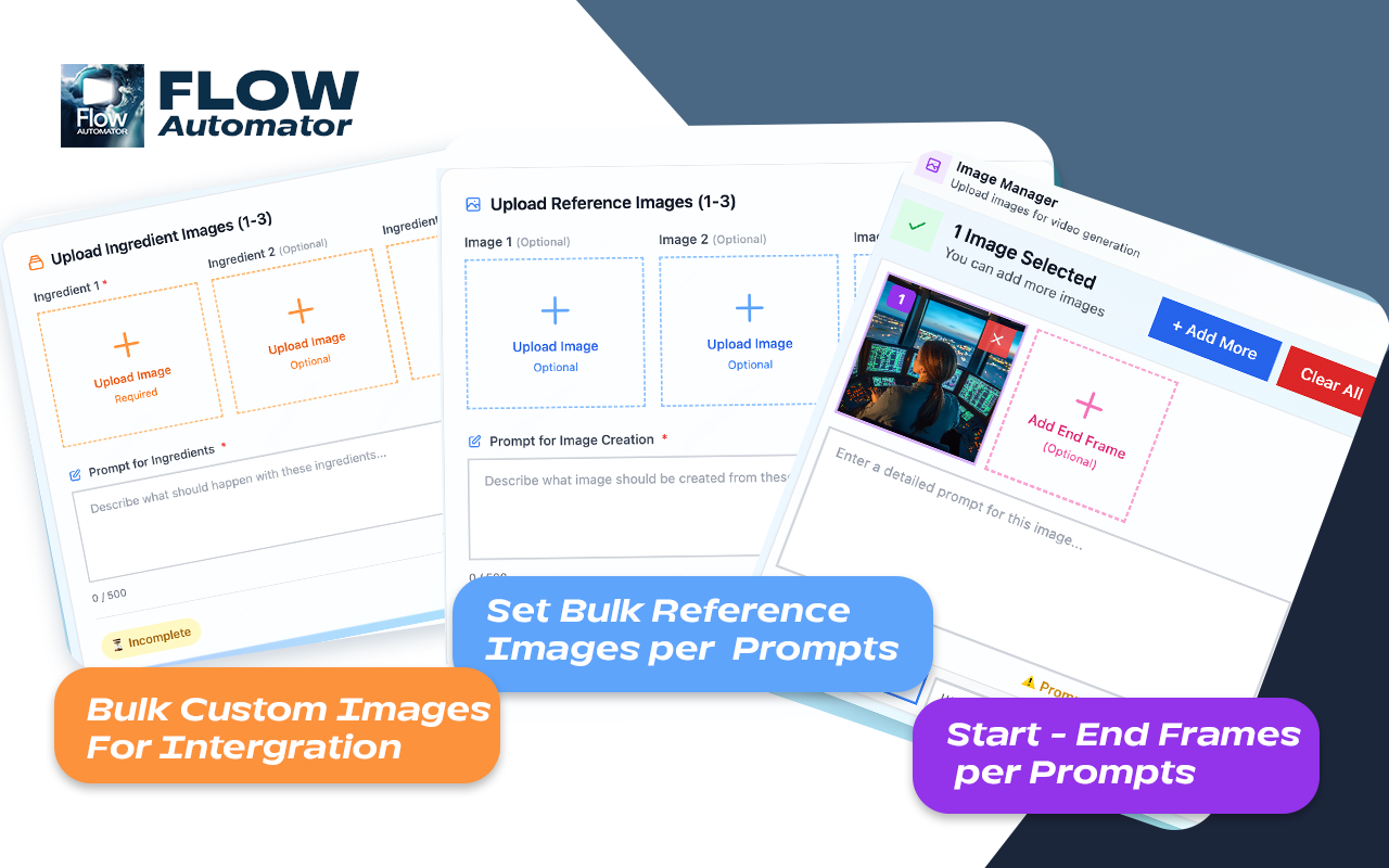 Flow Automator - Bulk AI Video Generation Toolkit for Google Flow & VEO AI chrome谷歌浏览器插件_扩展第3张截图
