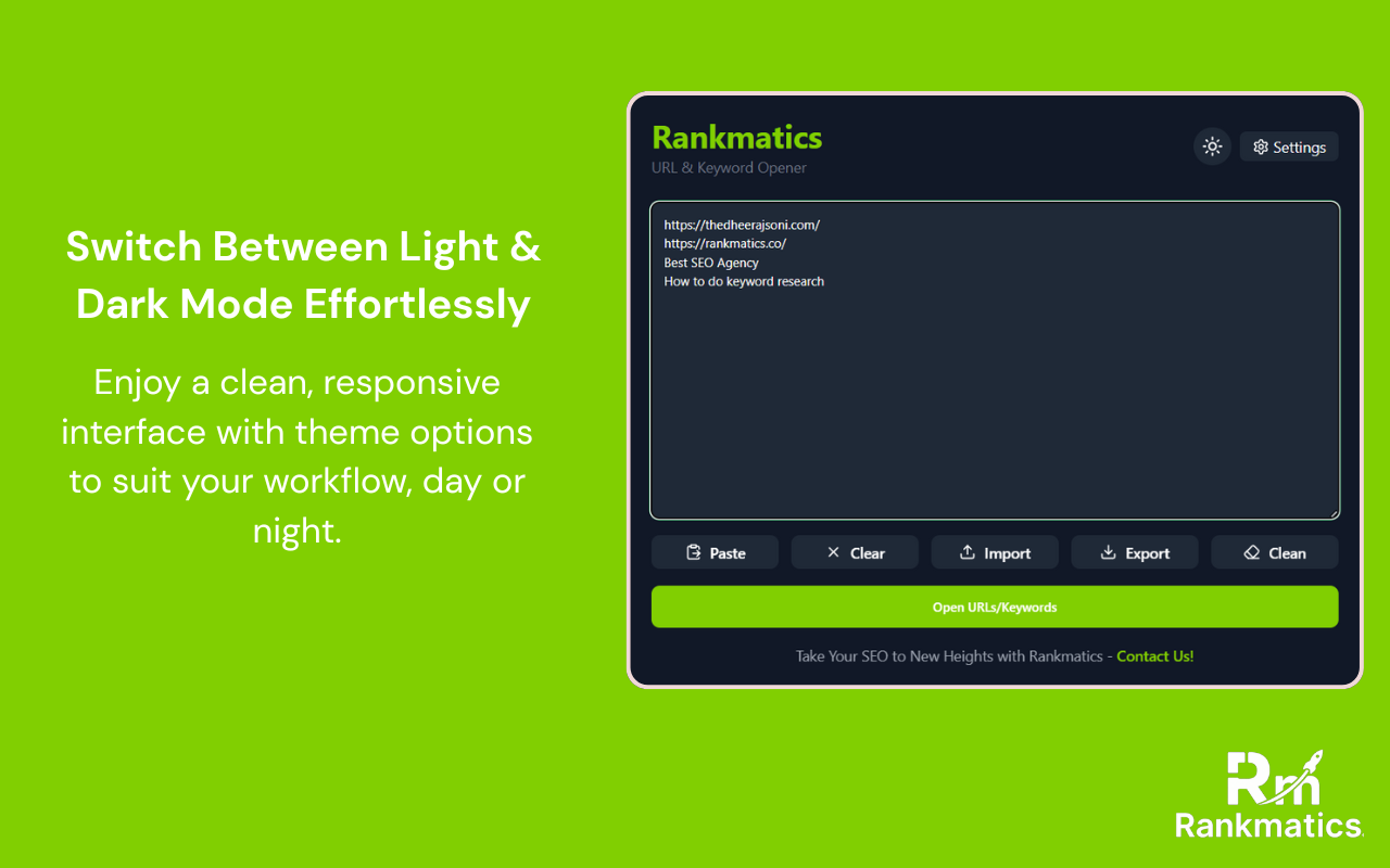 Bulk URL & Keyword Opener - Rankmatics chrome谷歌浏览器插件_扩展第1张截图