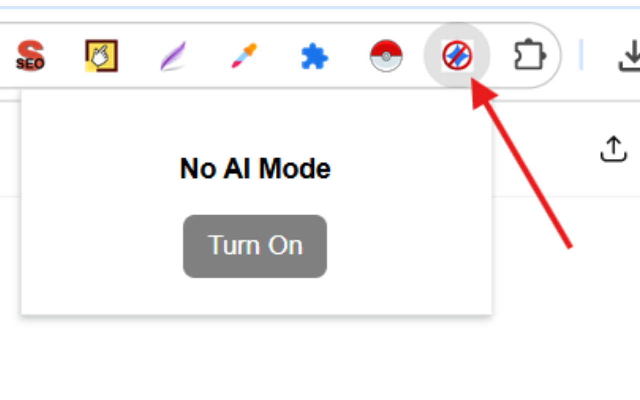 No AI Mode for Google chrome谷歌浏览器插件_扩展第1张截图