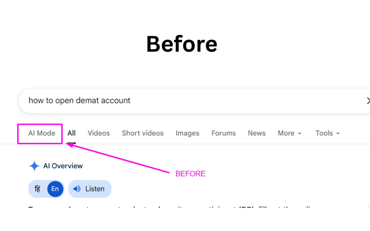 No AI Mode for Google chrome谷歌浏览器插件_扩展第2张截图