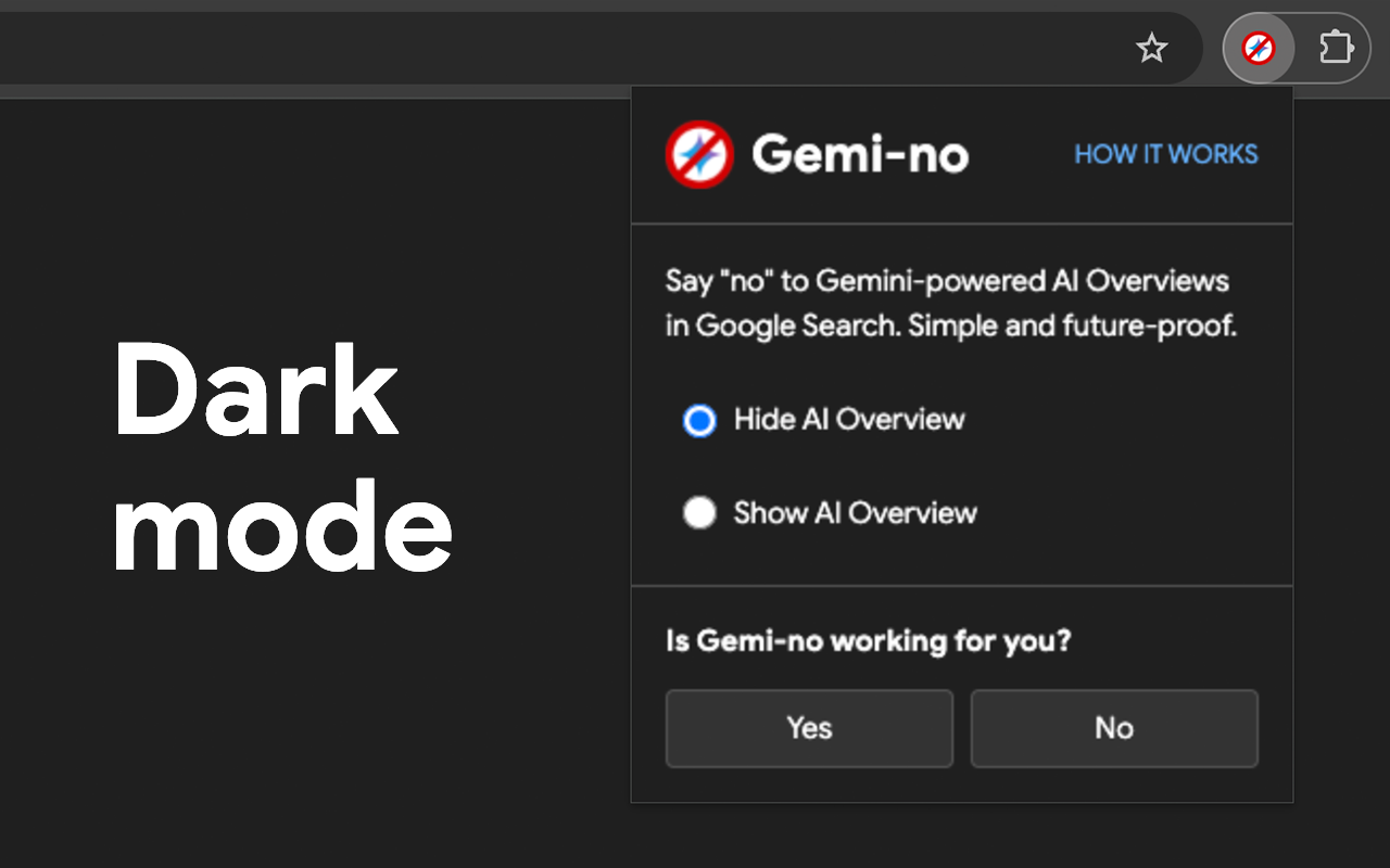 Gemi-no: Disable AI Overviews chrome谷歌浏览器插件_扩展第3张截图