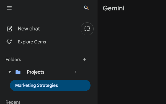 Folders for Gemini chrome谷歌浏览器插件_扩展第1张截图
