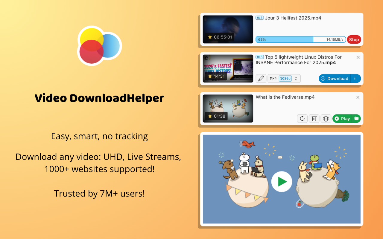 Video DownloadHelper chrome谷歌浏览器插件_扩展第1张截图