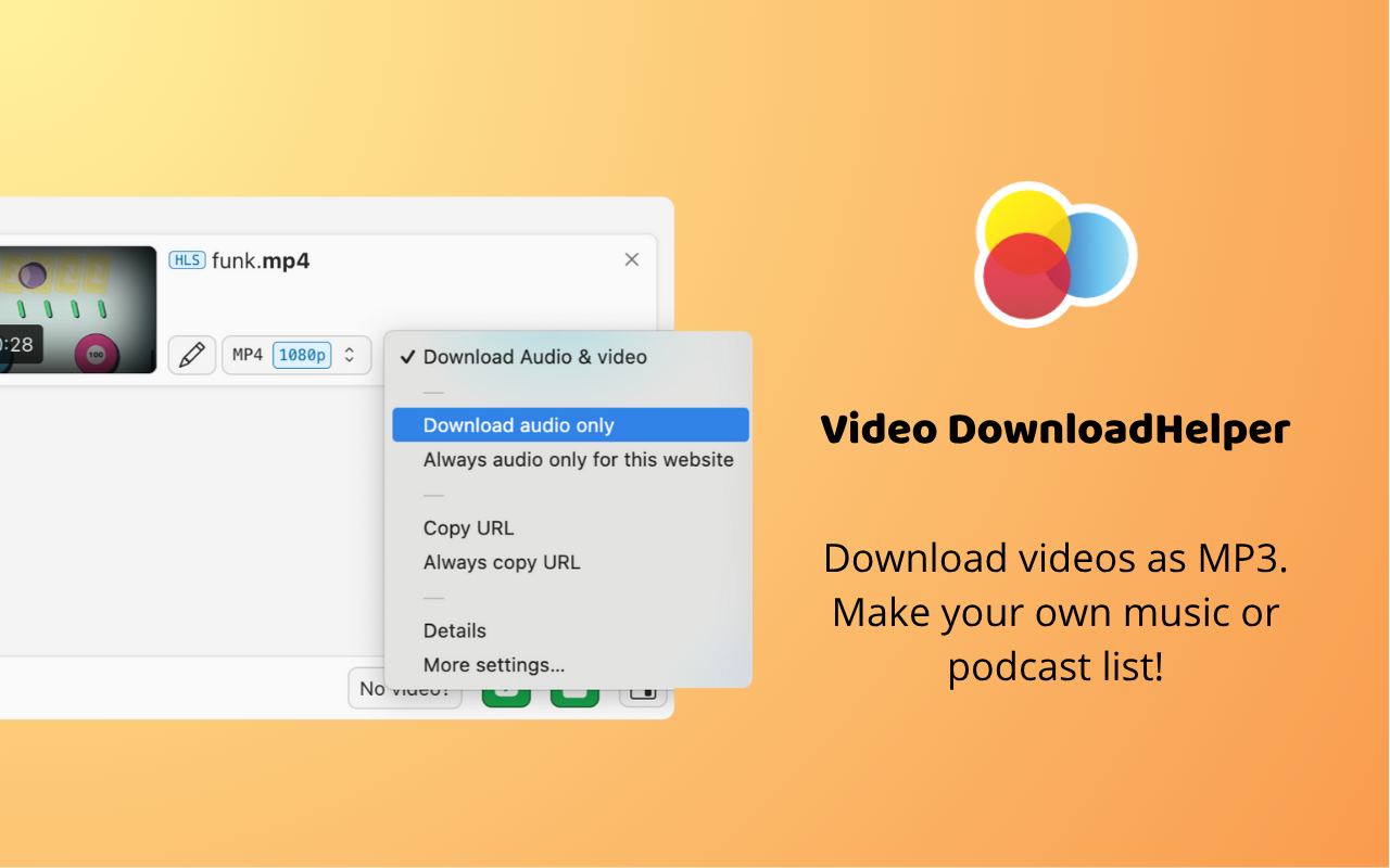 Video DownloadHelper chrome谷歌浏览器插件_扩展第2张截图