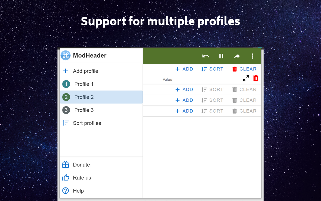 ModHeader - Modify HTTP headers chrome谷歌浏览器插件_扩展第5张截图