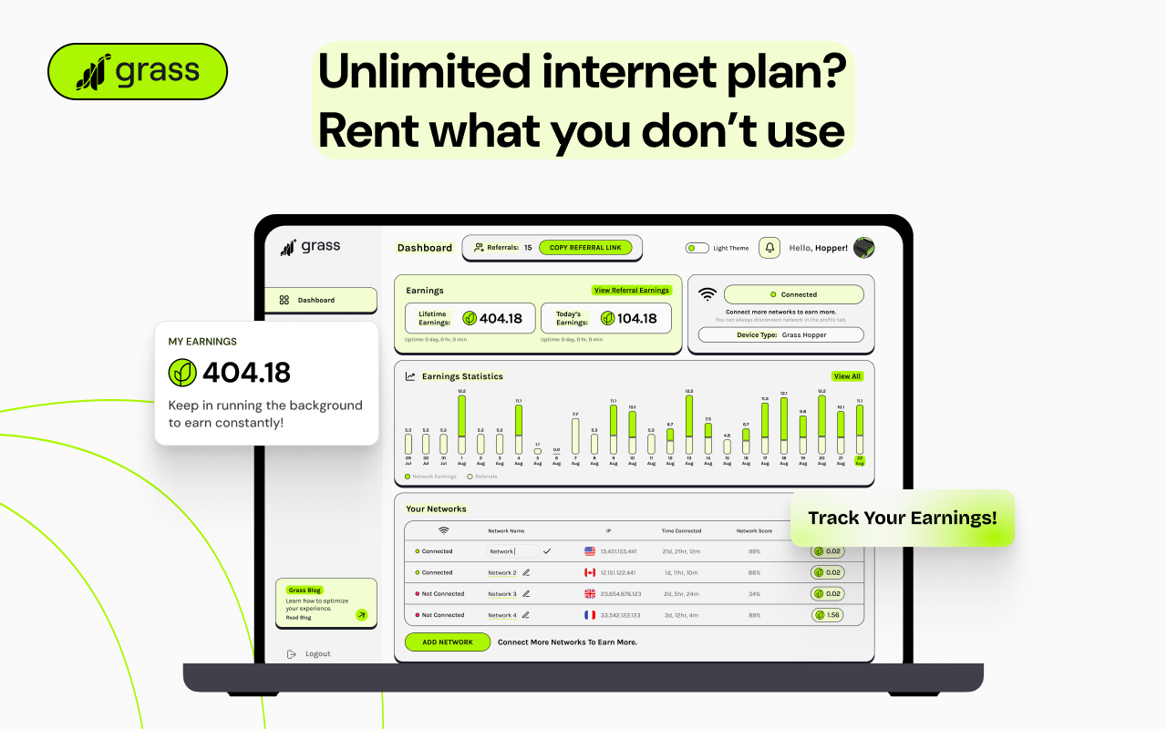 Grass Lite Node chrome谷歌浏览器插件_扩展第1张截图