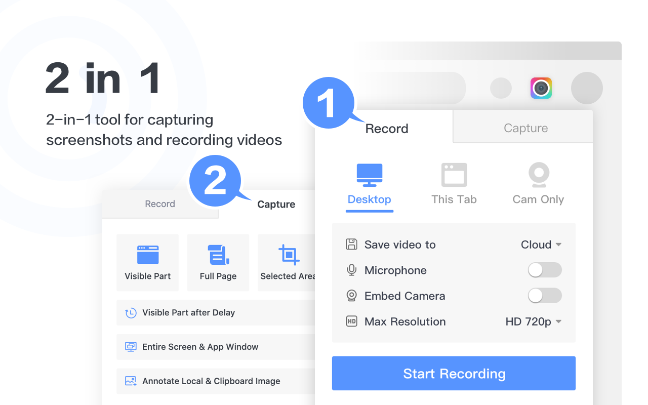 Awesome Screenshot 截图录屏 chrome谷歌浏览器插件_扩展第3张截图