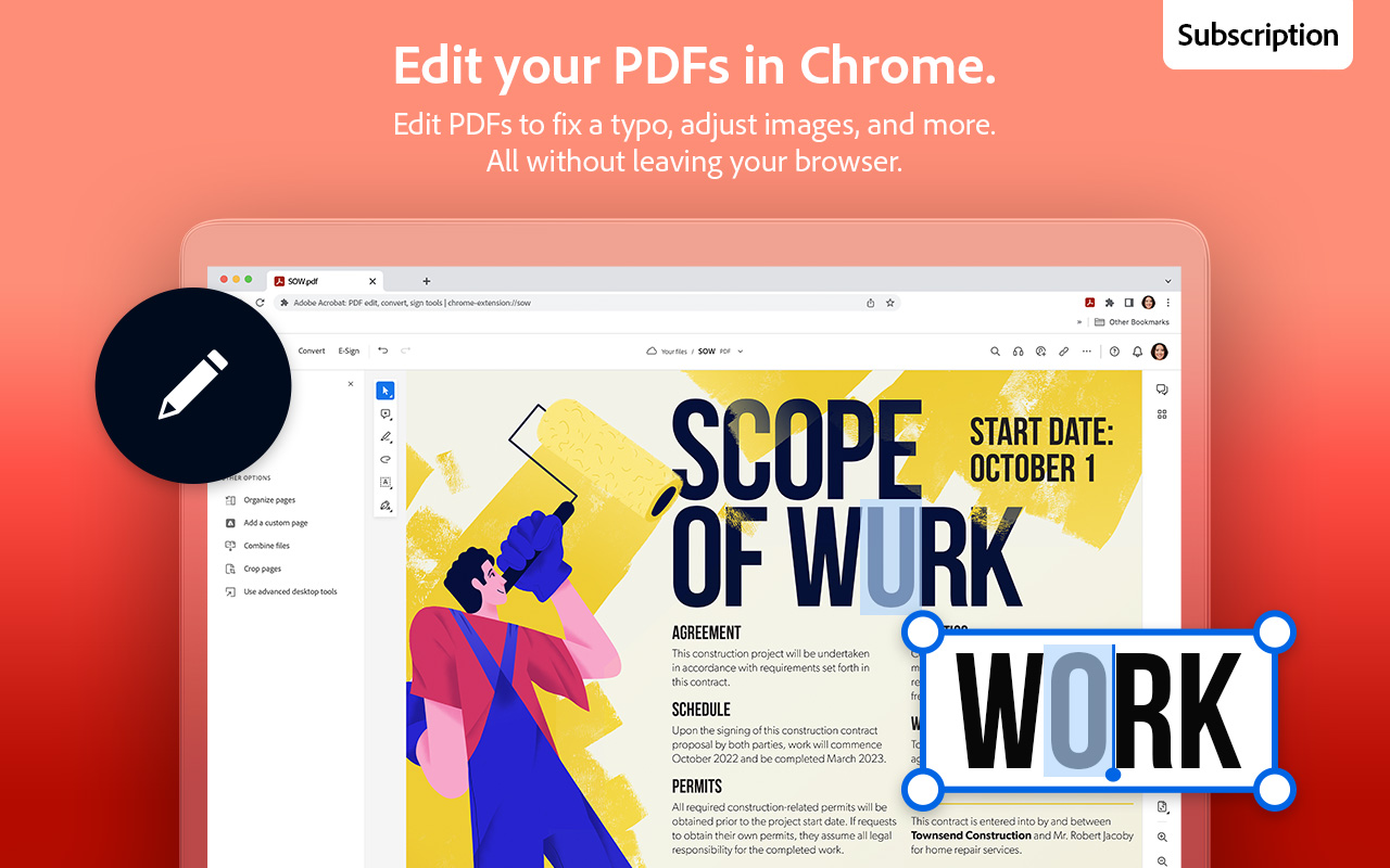 Adobe Acrobat：PDF 编辑、转化、签名工具 chrome谷歌浏览器插件_扩展第3张截图