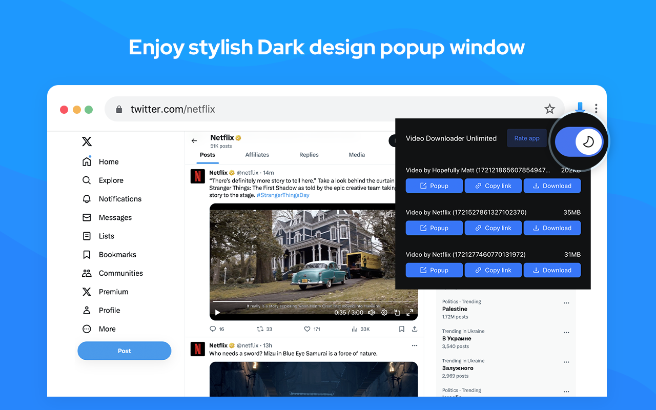 Video Downloader Unlimited chrome谷歌浏览器插件_扩展第4张截图