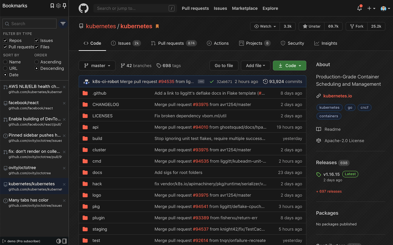 Octotree - GitHub code tree chrome谷歌浏览器插件_扩展第3张截图